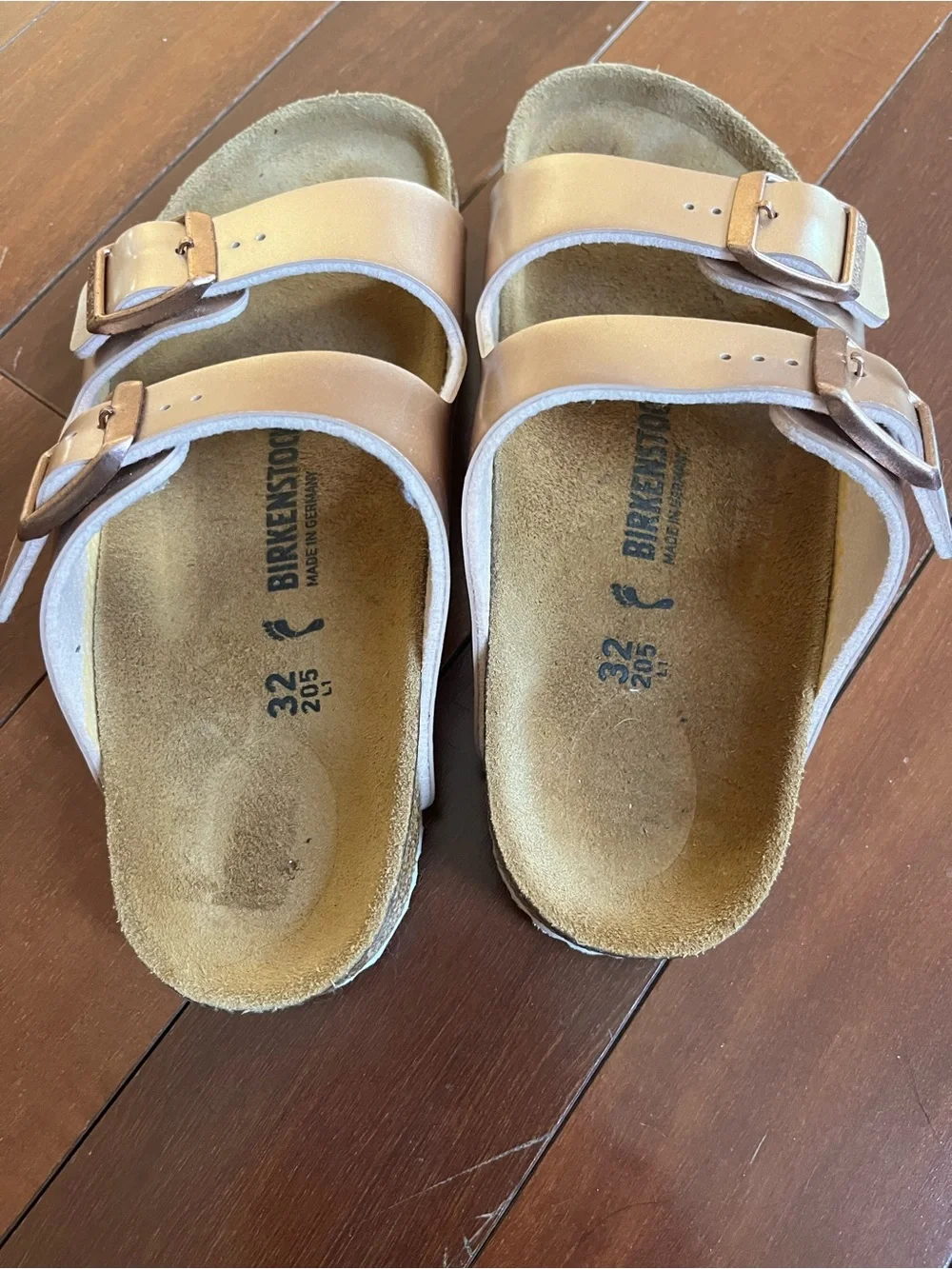 Birkenstock Sizing Chart Poster with Yellow and Green Accents